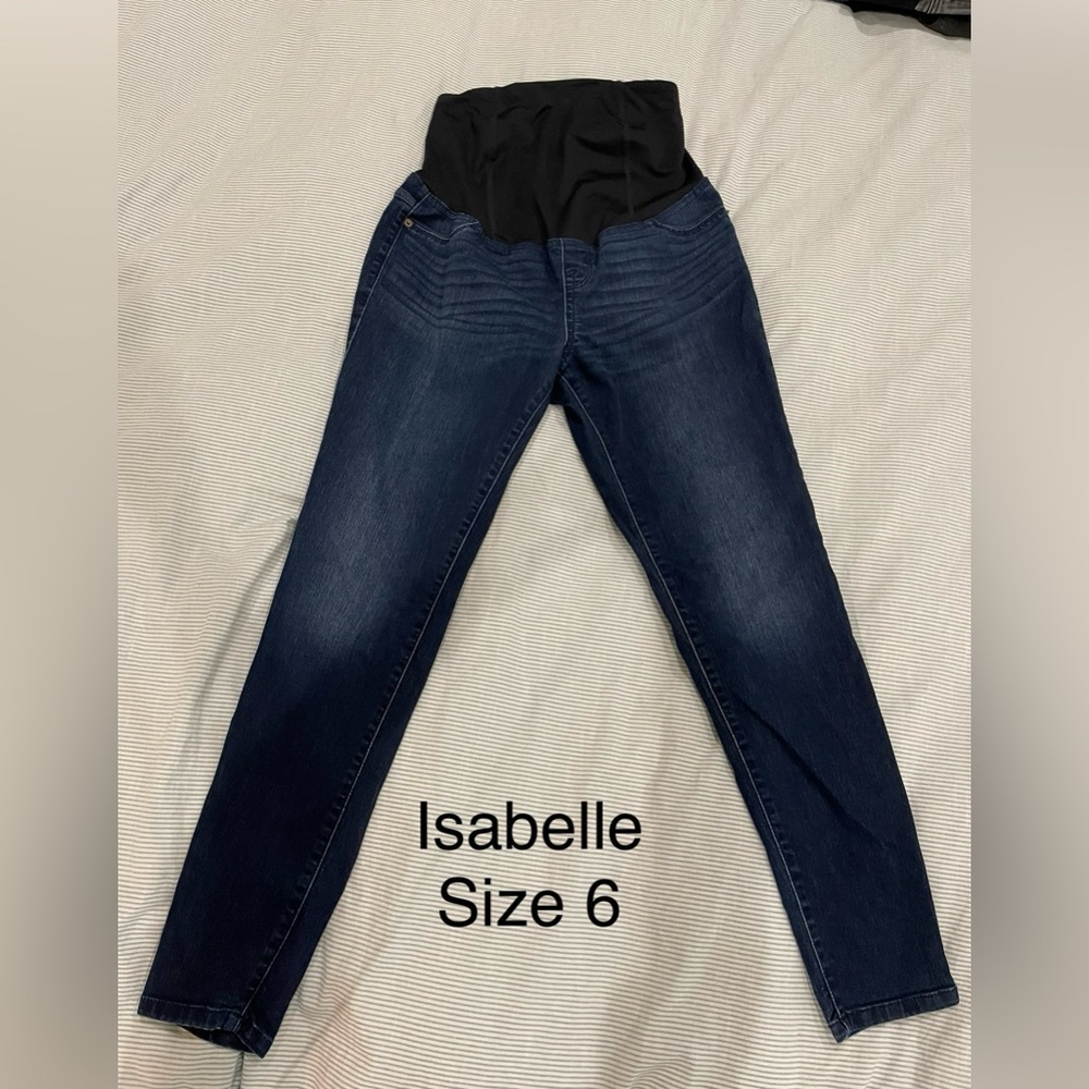 Isabelle Women's Maternity Skinny Jeans - Dark Blue